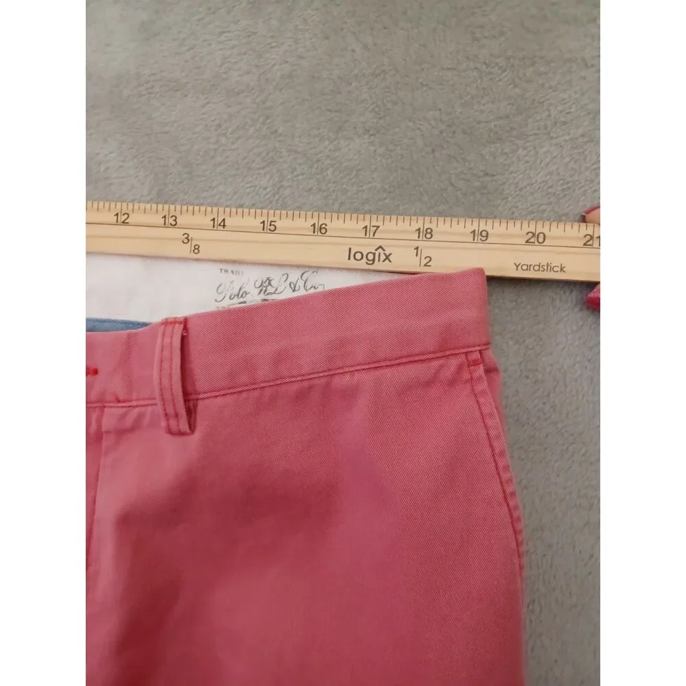 Polo Ralph Lauren Pants 38x32 Mens Chino Classic‎ Fit Straight Leg Salmon Pink